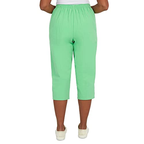 Alfred Dunner Women's Criss Cross Structured Capri