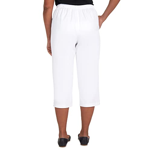 Alfred Dunner Women's Split Star Capri