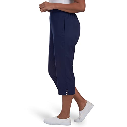 Alfred Dunner Women's Split Star Capri