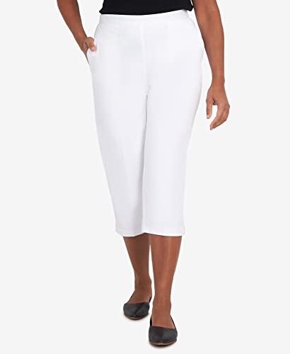 Alfred Dunner Women's Split Star Capri