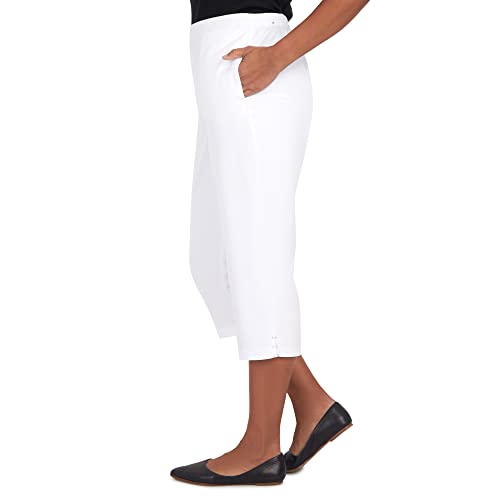 Alfred Dunner Women's Split Star Capri