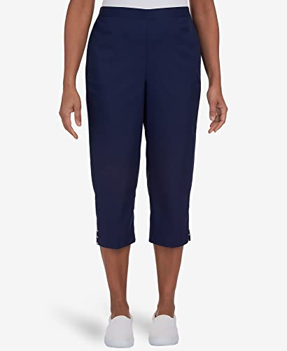 Alfred Dunner Women's Split Star Capri
