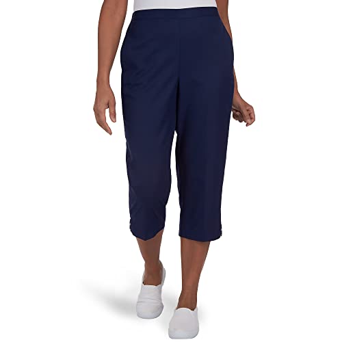 Alfred Dunner Women's Split Star Capri