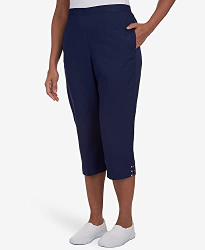 Alfred Dunner Women's Split Star Capri