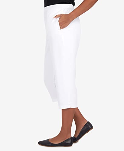 Alfred Dunner Women's Split Star Capri