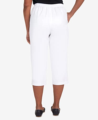 Alfred Dunner Women's Split Star Capri
