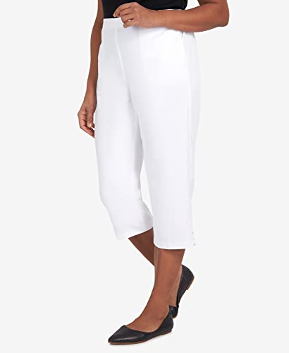 Alfred Dunner Women's Split Star Capri
