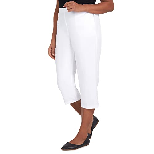 Alfred Dunner Women's Split Star Capri