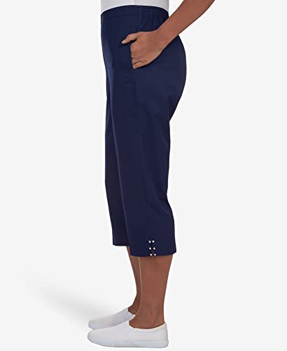 Alfred Dunner Women's Split Star Capri