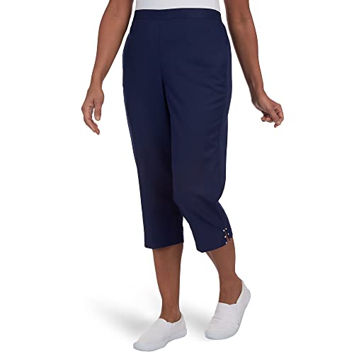 Alfred Dunner Women's Split Star Capri
