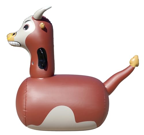 Hearthsong Hop N Go Inflatable Riding Bouncy Hopping Toys for Kids Ages 5+ - Ride On Bouncer Animal Hopper Jumping Toys for Outdoor Games