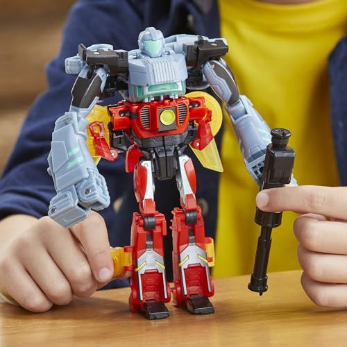 Transformers EarthSpark Cyber-Combiner Terran Twitch and Robby Malto Robot Action Figures, Interactive Toys for Boys and Girls Ages 6 and Up