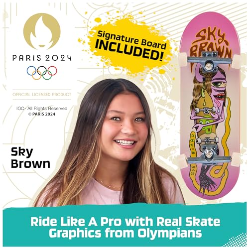 Tech Deck, Sky Brown’s Olympic Games Paris 2024 Ramp, Customizable X-Connect Park Creator Playset & Exclusive Fingerboard, Kids Toy for Ages 6