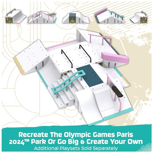 Tech Deck, Sky Brown’s Olympic Games Paris 2024 Ramp, Customizable X-Connect Park Creator Playset & Exclusive Fingerboard, Kids Toy for Ages 6