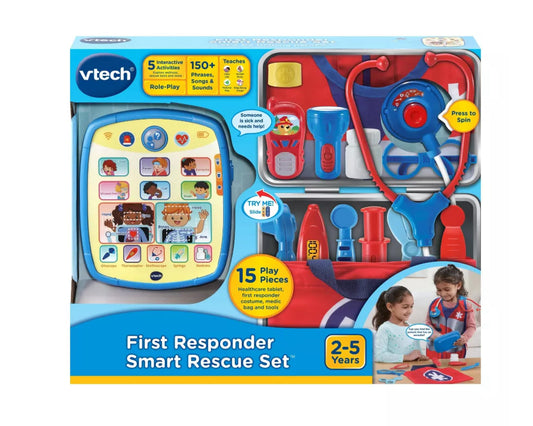 First Responder Smart Rescue Set Interactive Kids Doctor Kit 15-Piece Toy
