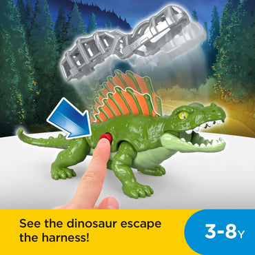 Fisher-Price Imaginext Jurassic World Dimetrodon Dinosaur Toy with Harness