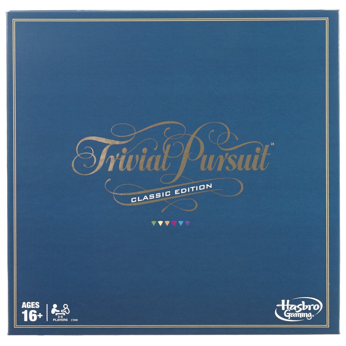 Hasbro Gaming Trivial Pursuit Game: Classic Edition 2 Players 16+ Yrs Trivia Board Game