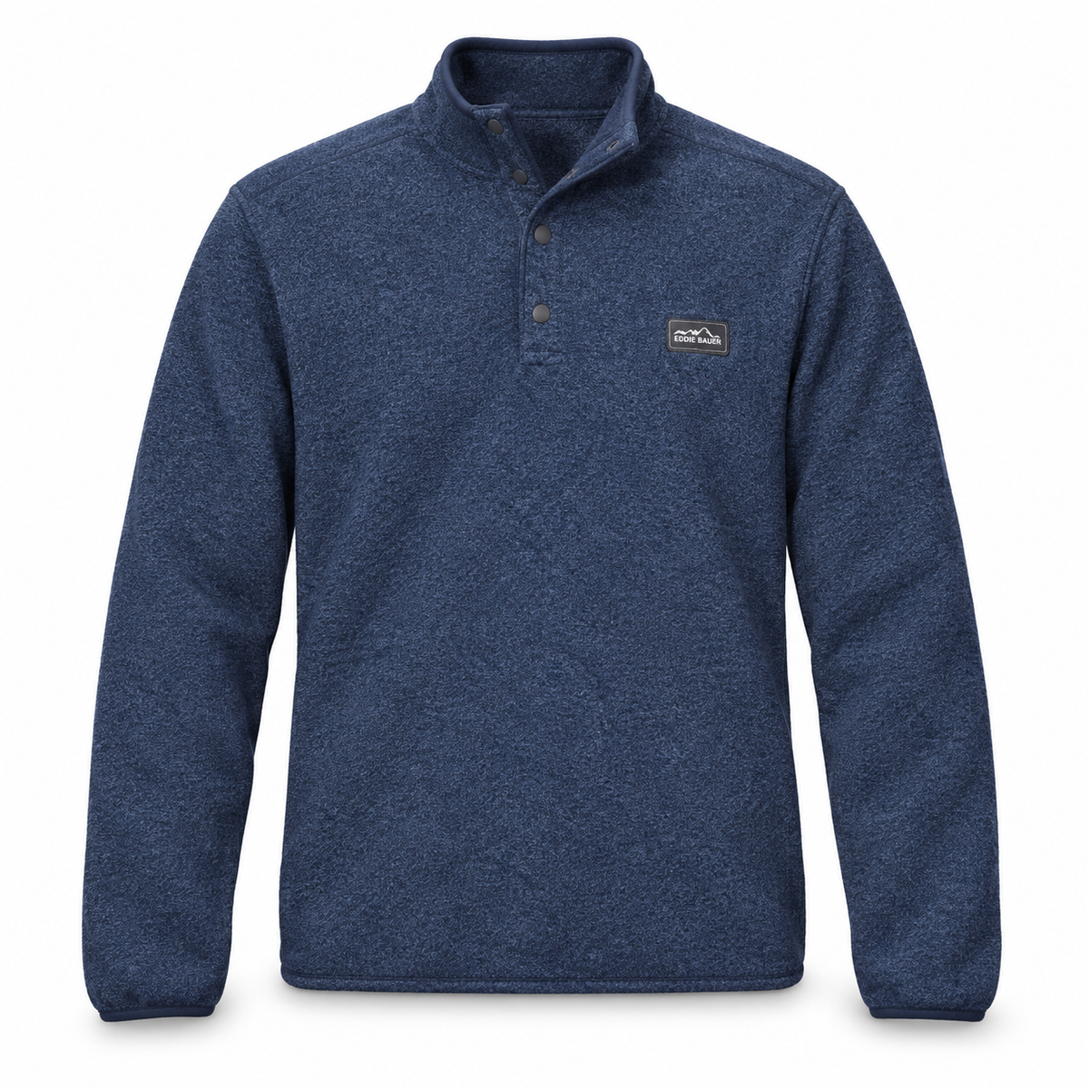 Eddie Bauer Men’s Long-Sleeve Quarter-Snap Fleece Pullover