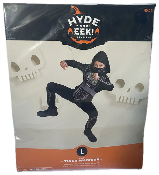 Hyde & EEK Tiger Warrior Boys' Halloween Costume with for Teen, Boys Large, 1 Count