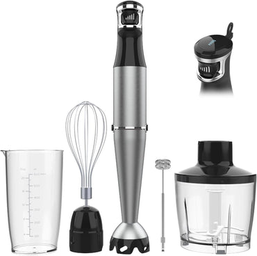 Immersion Blender Handheld 1100W – 5-in-1 Stick Blender for Smoothies & Soups