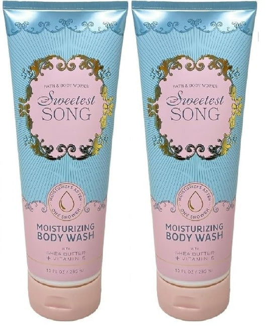 Bath & Body Works Sweetest Song Moisturizing Body Wash 2-Pack 10 Fl Oz Each