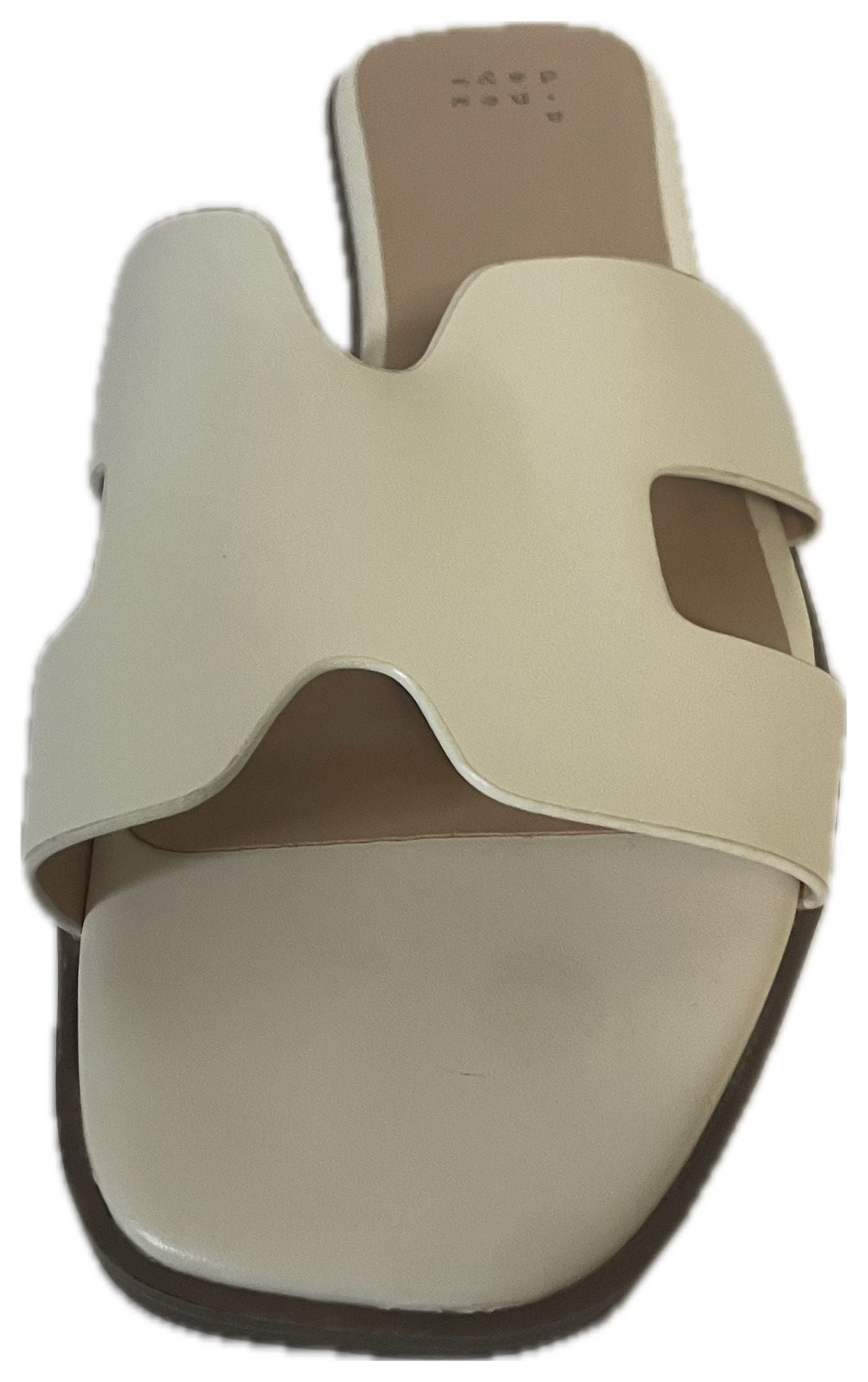 Women's Nina Slide Sandals - a New Day White 9.5