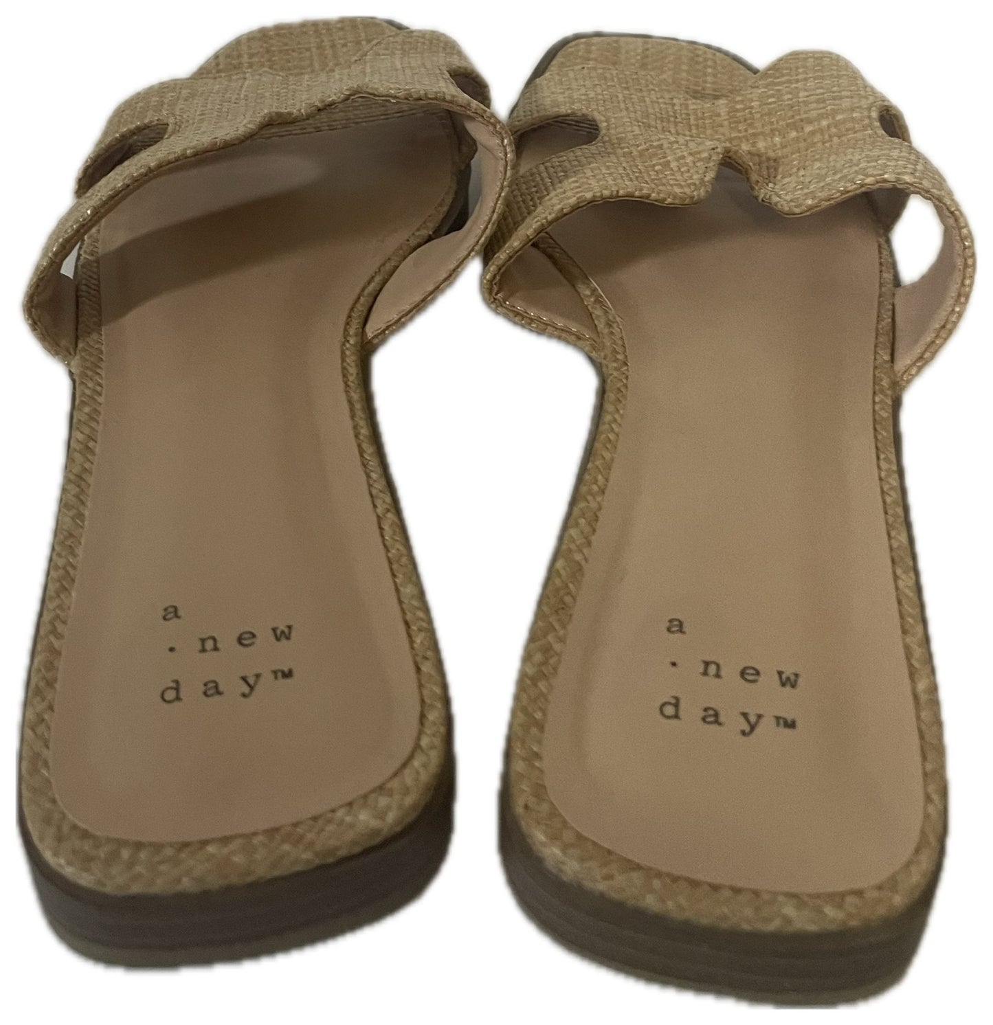 Women's Nina Slide Sandals - a New Day, Tan 9