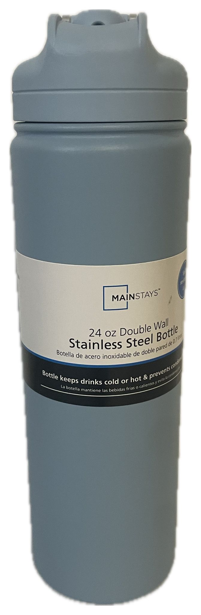 Mainstays 24 oz Double‑Wall Stainless Steel Bottle
