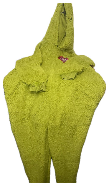 Dr. Seuss The Grinch Women’s Christmas Union Suit Pajamas Green Fleece