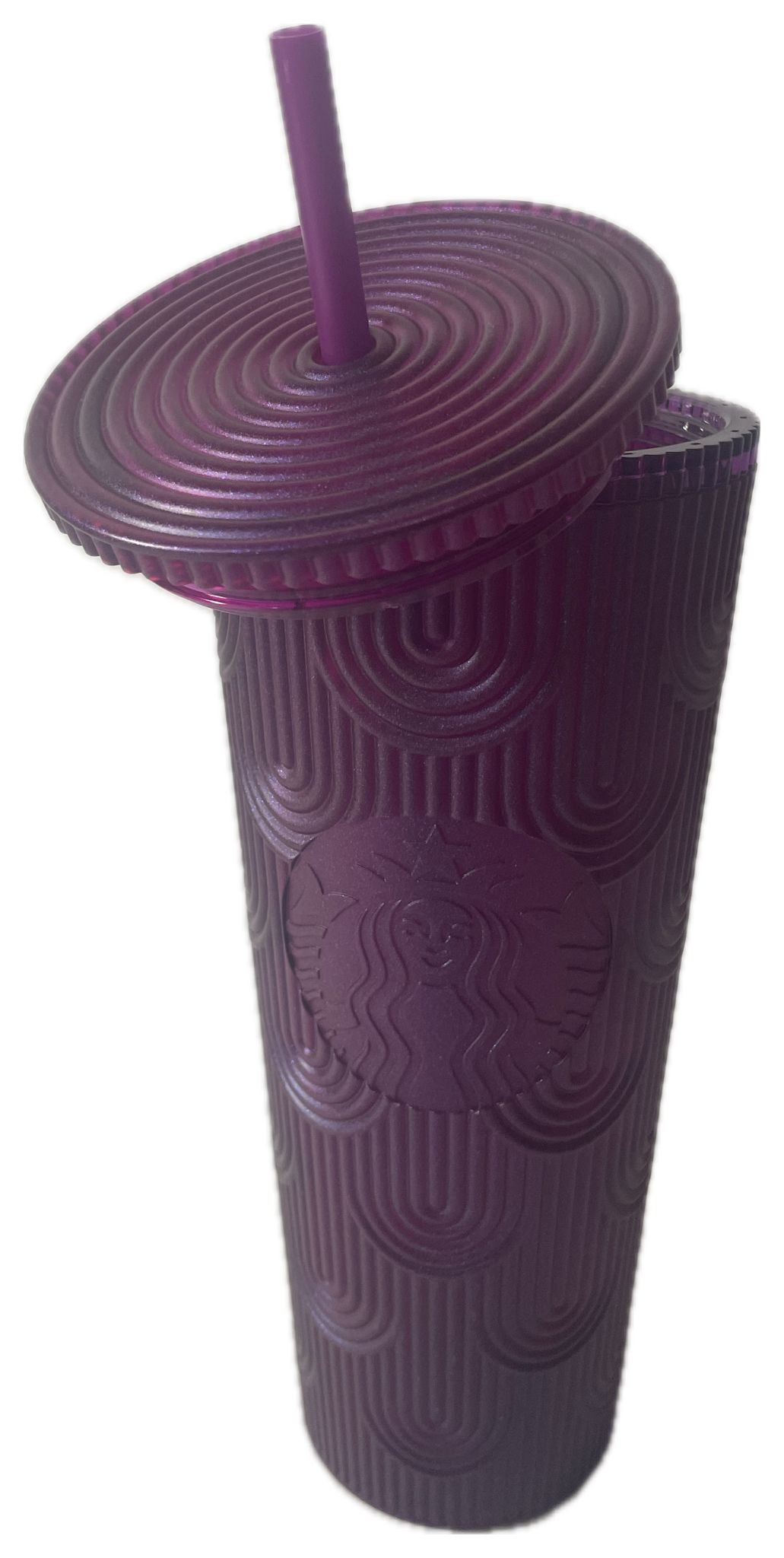 Starbucks Plastic Cold Cup Shell Metallic Soft Touch 24oz Spring Fy24