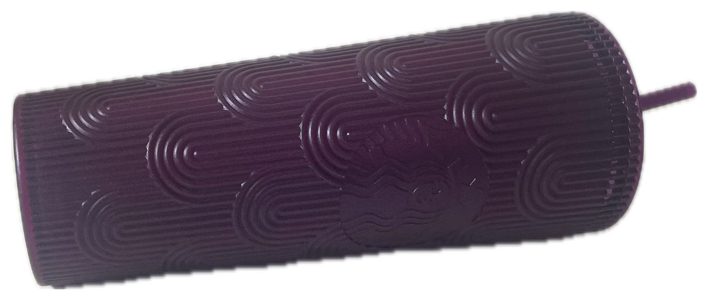 Starbucks Plastic Cold Cup Shell Metallic Soft Touch 24oz Spring Fy24