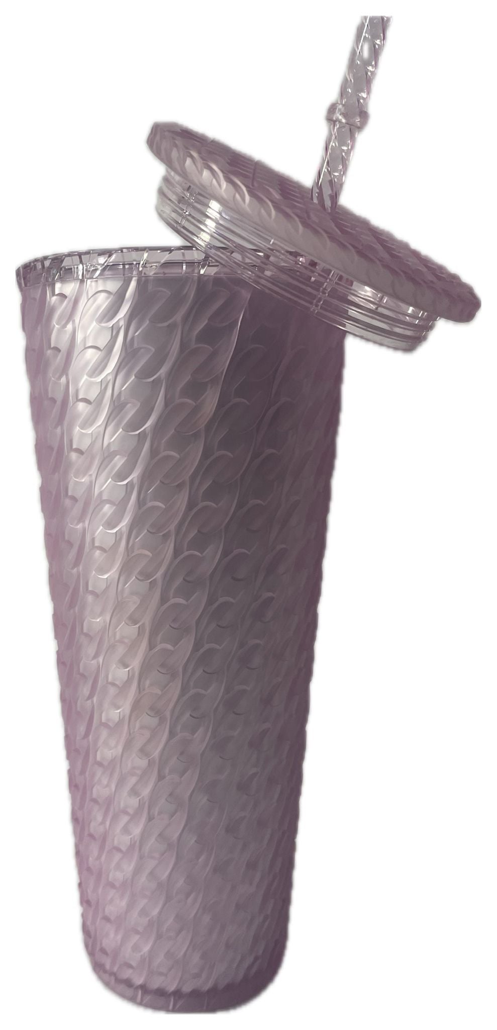 Starbucks Plastic Cold Cup Chain soft Touch 24oz Winter Fy24