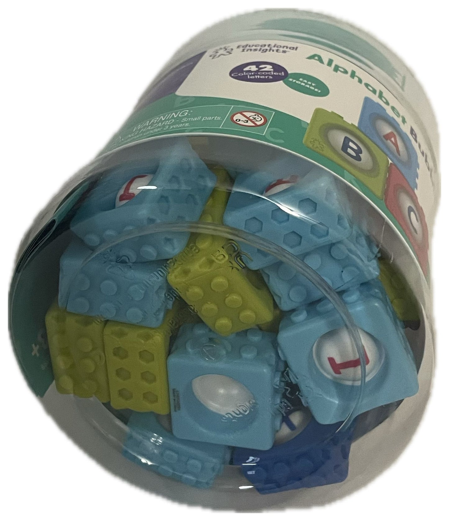 Educational Insights Alphabet Bubble Brix – Sensory Learning Toy (Multicolor)