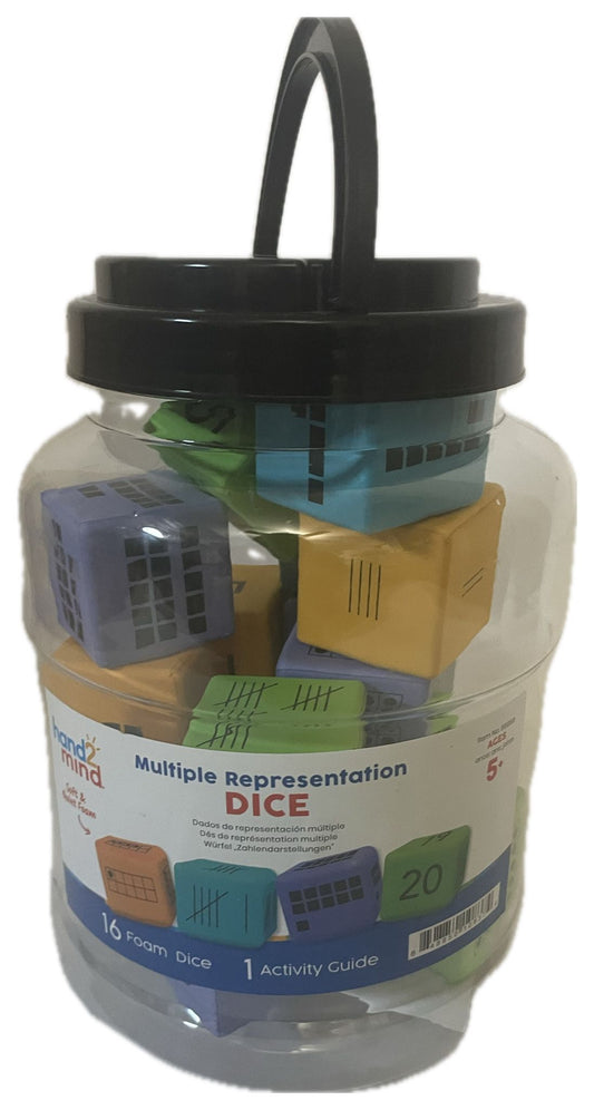 Multiple Representation Dice – 6-Sided Math Learning Dice for Number Recognition
