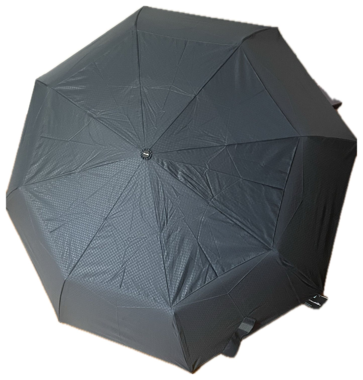 ShedRain Jumbo Auto Open/Close Compact Umbrella – Gray Geometric, 54" Span
