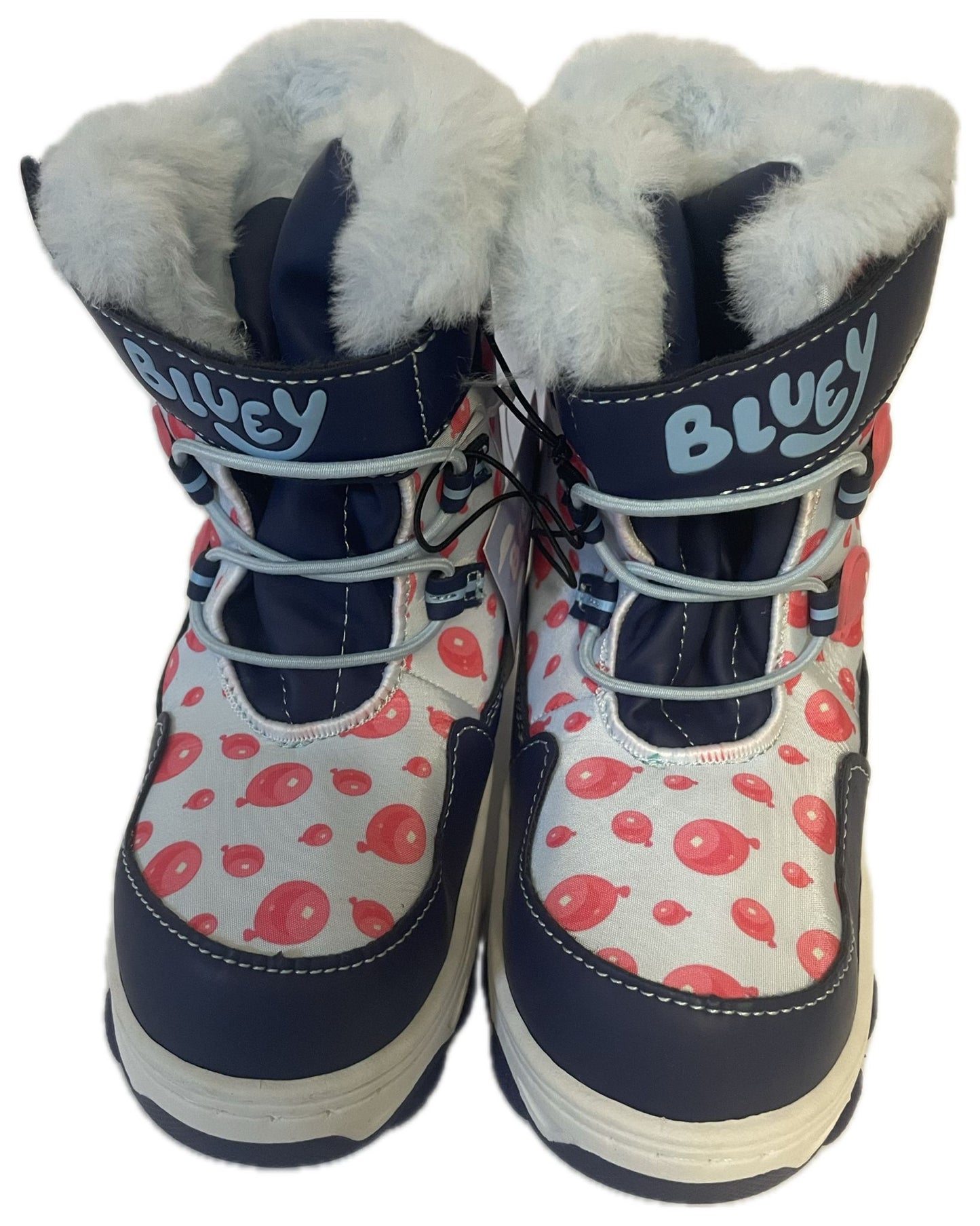 Bluey Winter Boots for toddlers with Faux Fur Trim