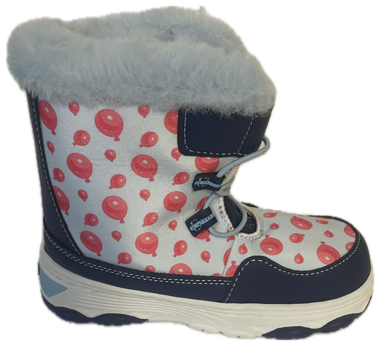 Bluey Winter Boots for toddlers with Faux Fur Trim
