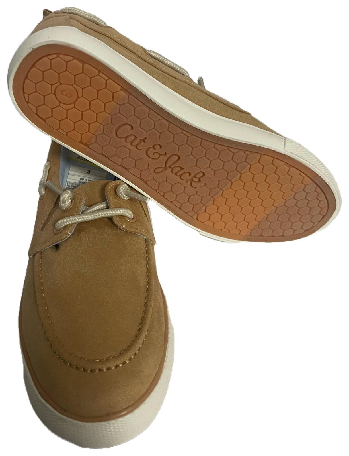 Cat & Jack Kids' Reece Boat Shoes,  Tan (3)