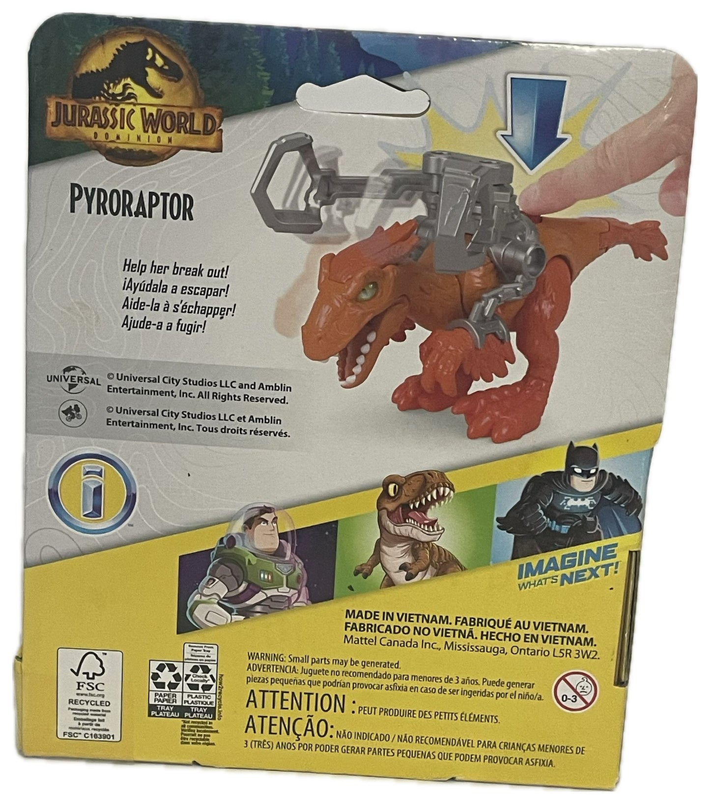 Imaginext Jurassic World Figure Pyroraptor