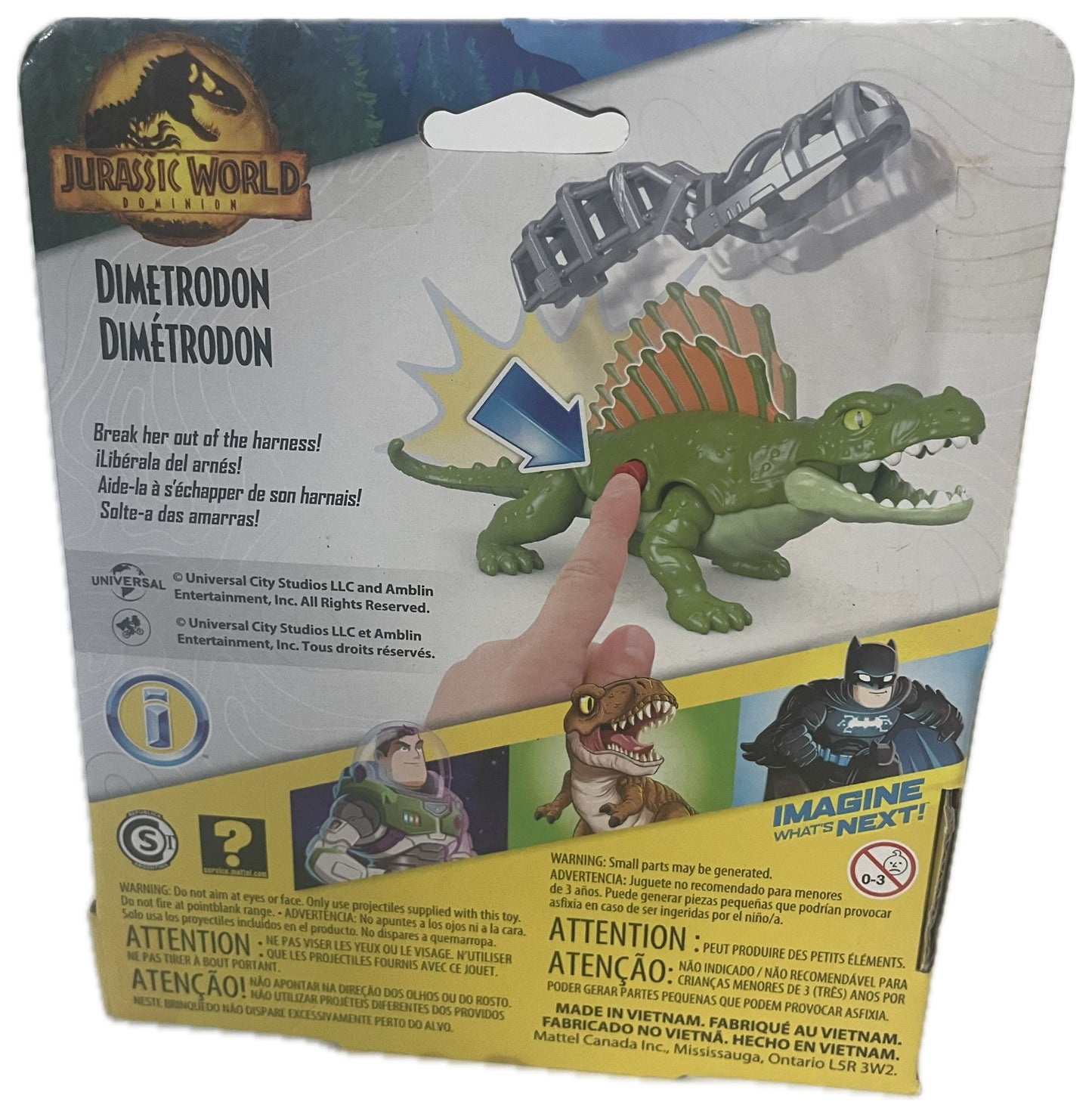 Imaginext Jurassic World Dimetrodon Action Figure with Harness