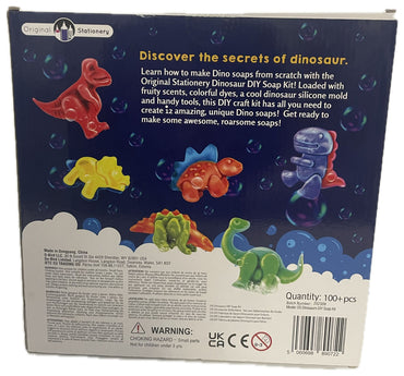 Original Stationery DIY Dinosaur Soap Making Kit for Kids Ages 7+ Craft Set