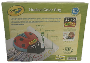Crayola Musical Color Bug Creative Art Toy with Sounds & Washable Markers