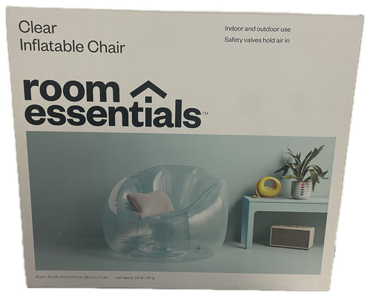Room Essentials Clear Inflatable Chair
