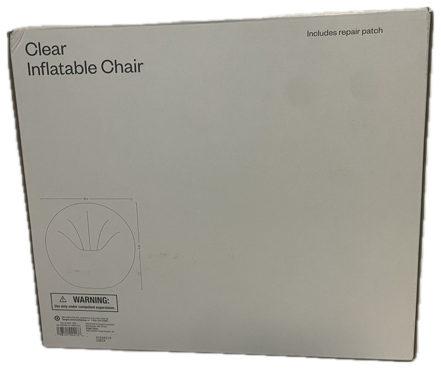 Room Essentials Clear Inflatable Chair