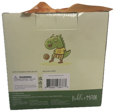 Tickle & Main Dinosaur Soccer Gift Set for Kids with Size 3 Ball
