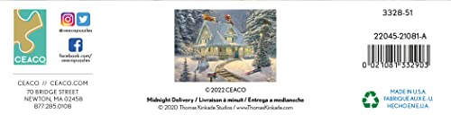 Ceaco - Thomas Kinkade - Disney Holiday - Midnight Delivery - 1000 Piece Jigsaw Puzzle