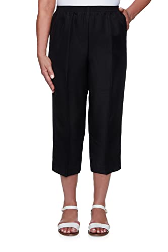 Alfred Dunner Women's Classic Pull-On Capri Pants Stretch Comfort Casual