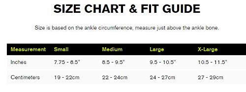 DonJoy Performance Deluxe Knit Ankle Compression Sleeve with J Buttress and Closed Heel for Mild Sprains, Strains, Inflammation, Swelling, Tendonitis, Arthritis - Large