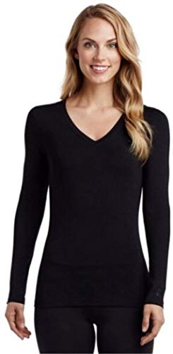 Cuddl Duds Softwear with Stretch Long Sleeve V-Neck