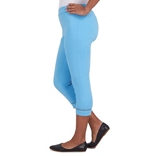 Alfred Dunner Women's Sweet Cut Out Capri